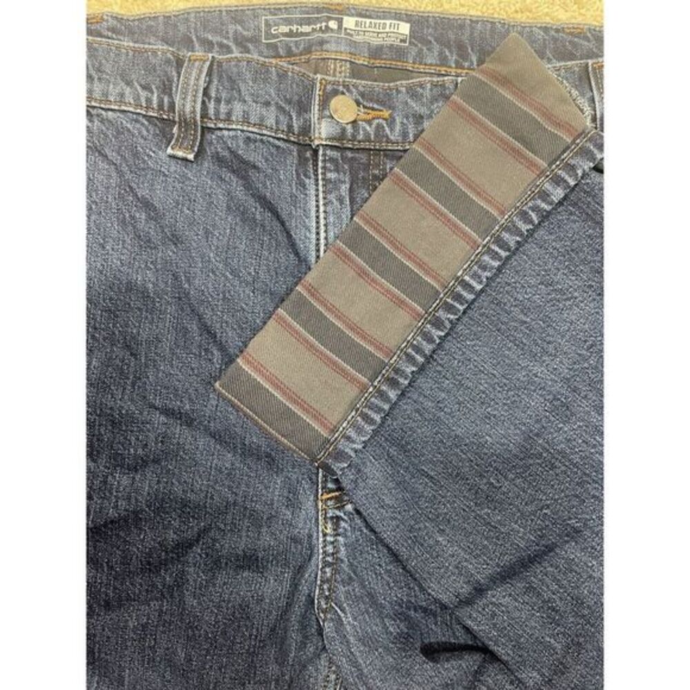 Carhartt Relaxed Fit Flannel Lined Work Jeans Model‎ BD4942-M Size 46x32 Durable